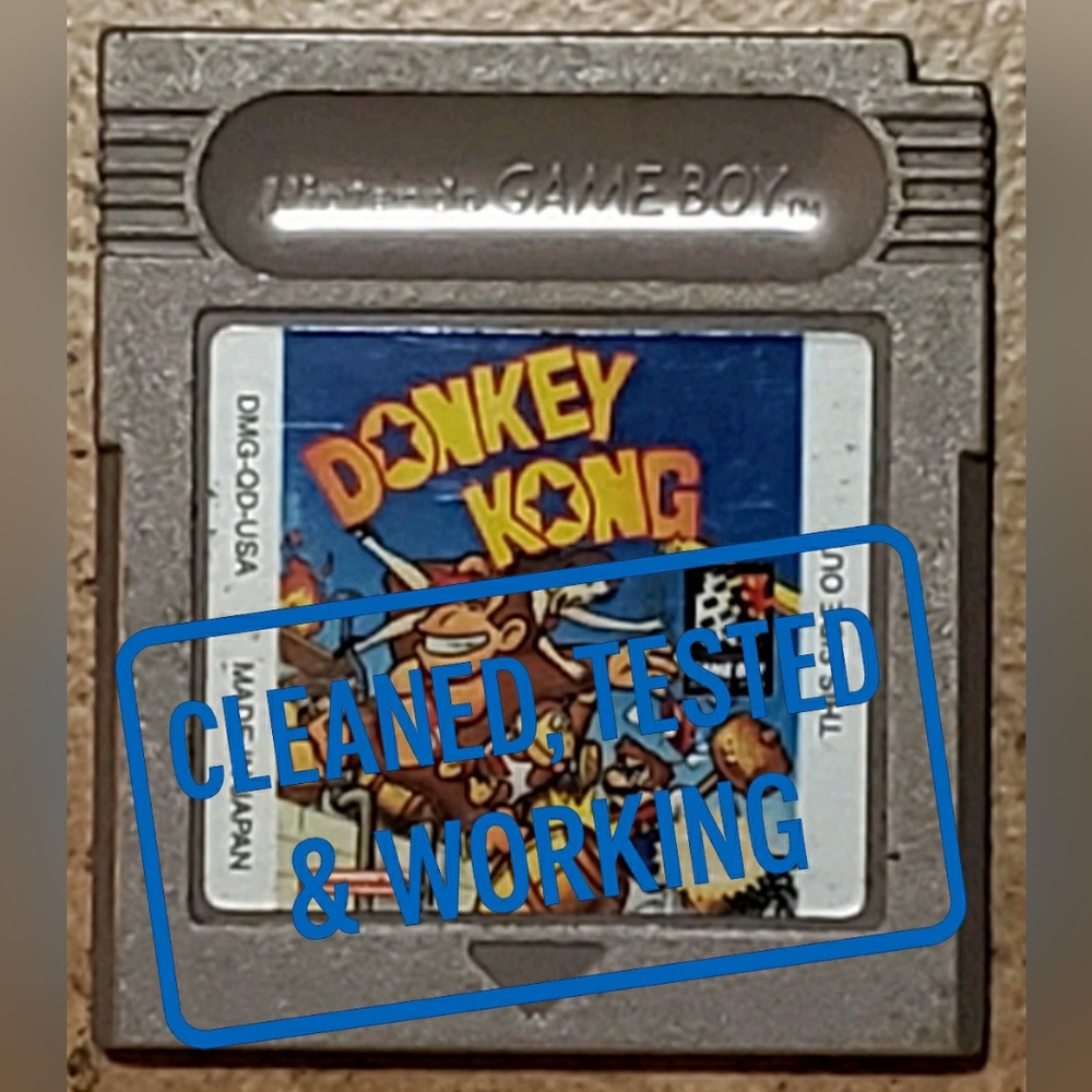 Donkey Kong Nintendo GameBoy Tested & Working Authentic Game Boy